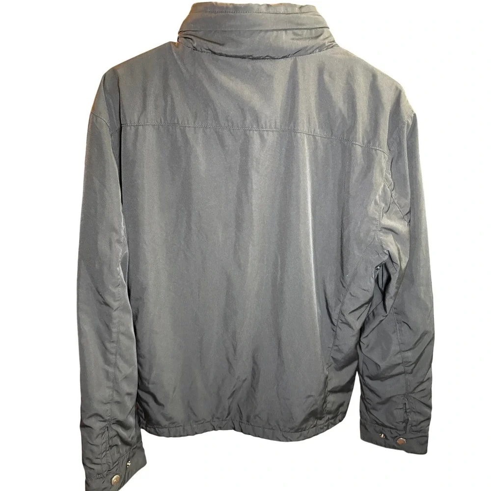 Polo Ralph Lauren Mens Black Windbreaker Jacket Quilted Lining Red Pony Small